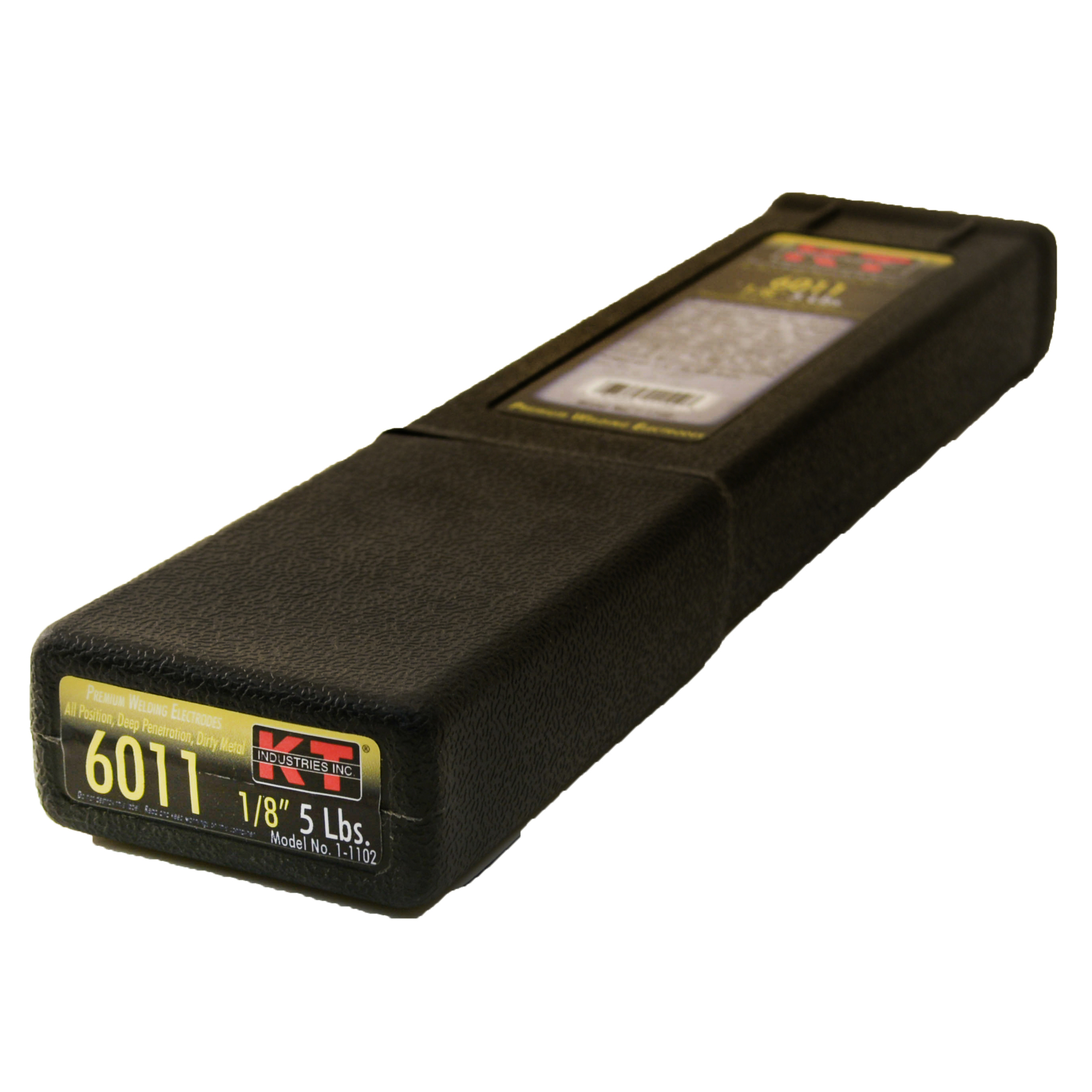 K-T Industries 6011 Electrode — 1/8in., 5 Lbs., All-Position, 82,000 PSI, Model# 1-1102